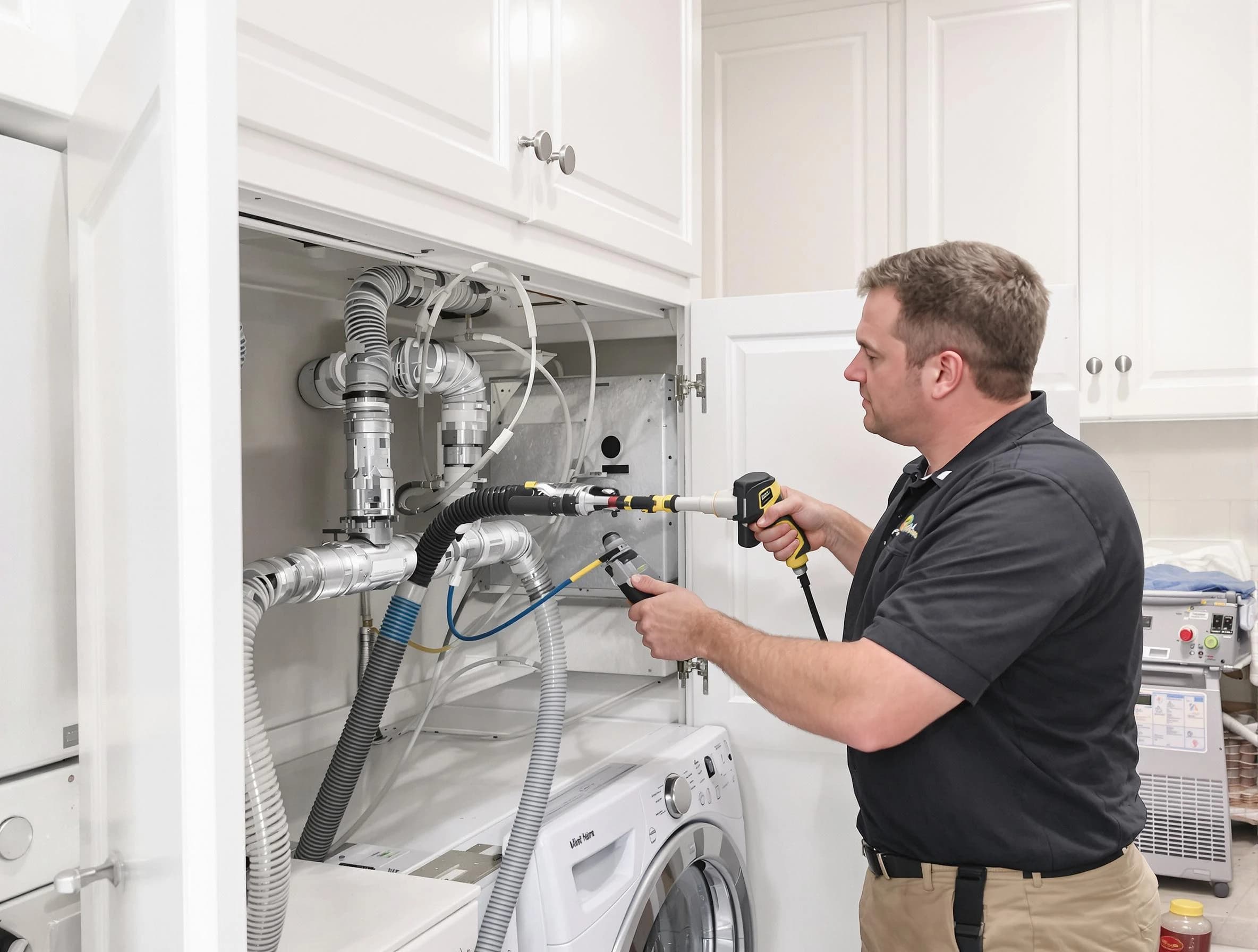 Fairfield Plantation Dryer Vent Cleaning professional removing severe blockage from a clogged dryer vent in Fairfield Plantation
